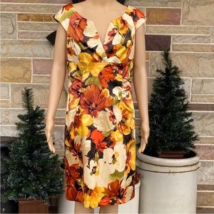 Dressbarn Split Neck Sheath Dress